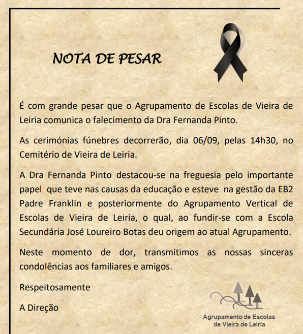 Nota de Pesar