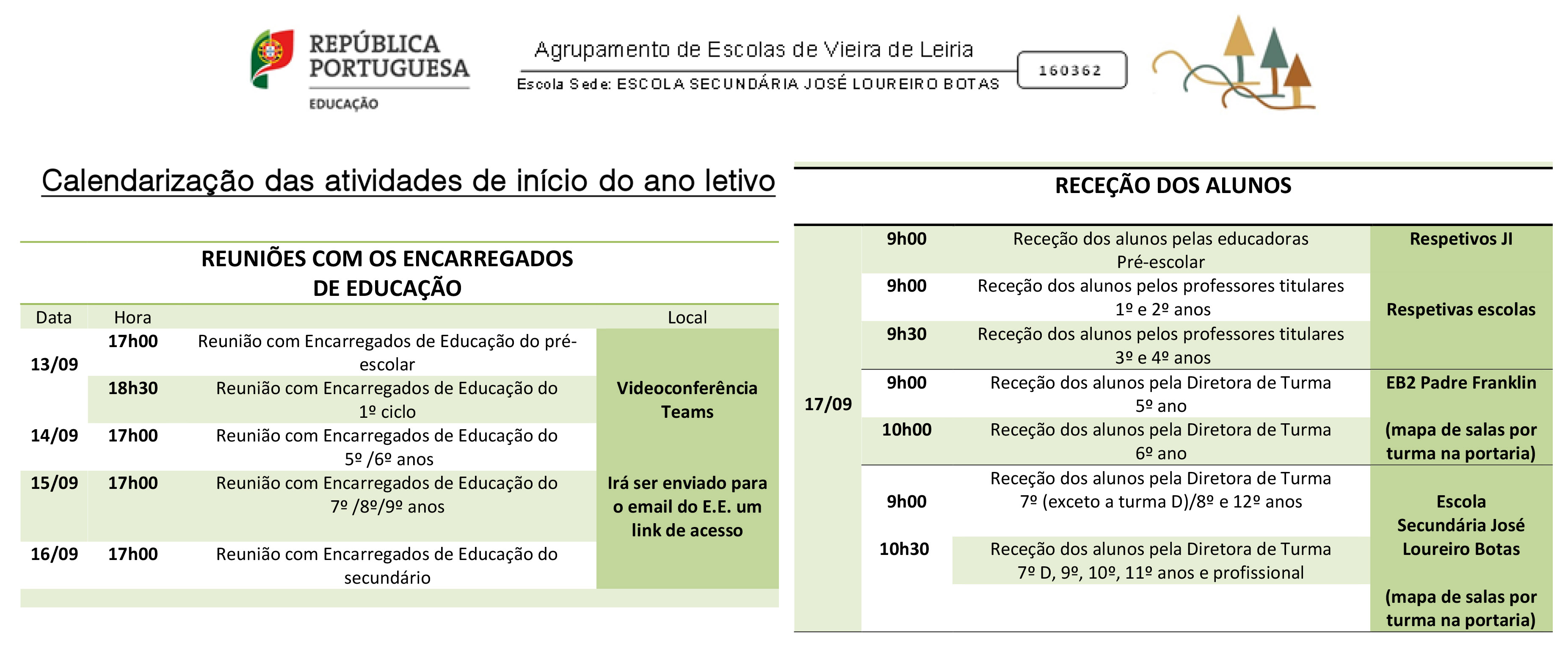 inicio ano escolar