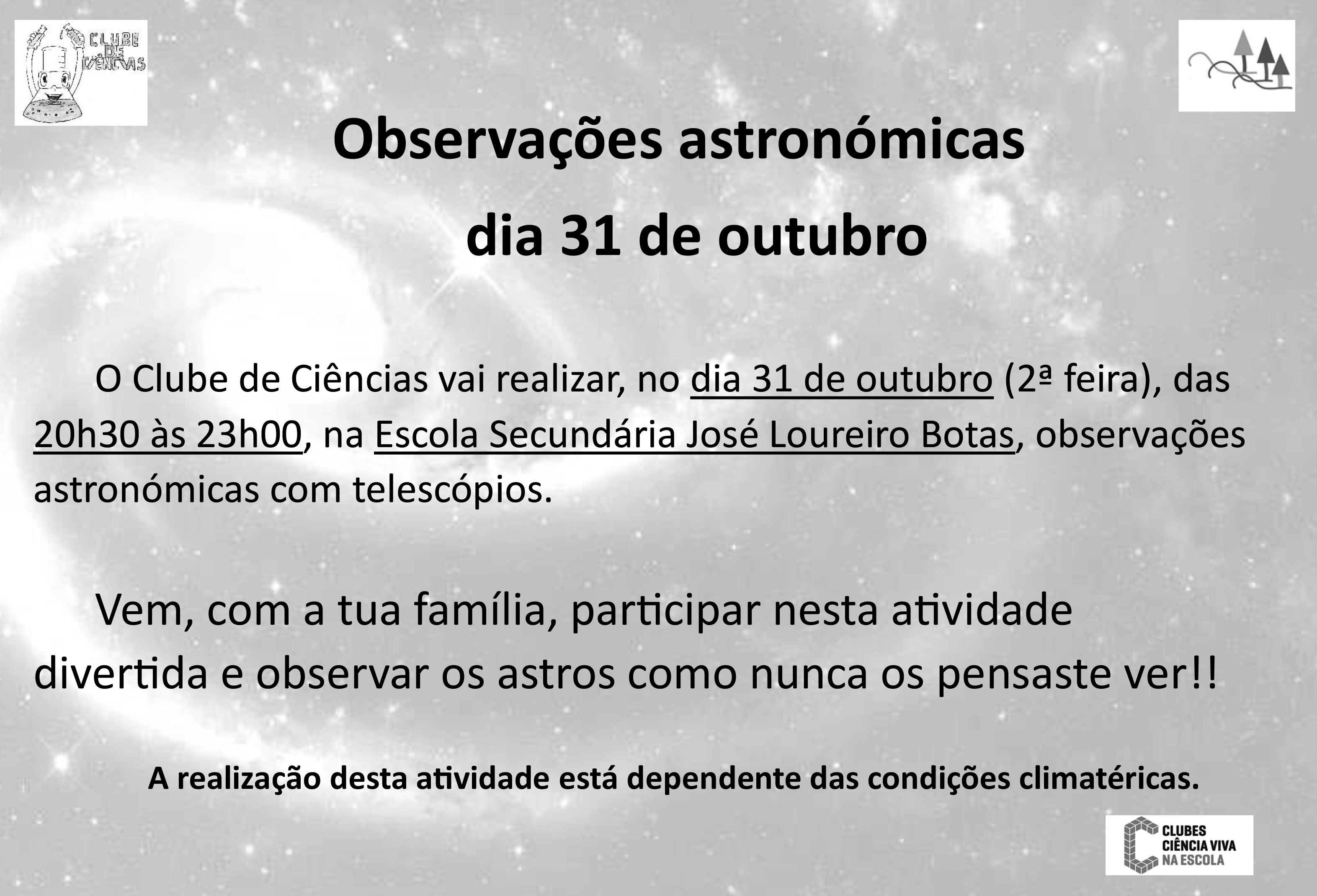 CARTAZ Observações astronómicas