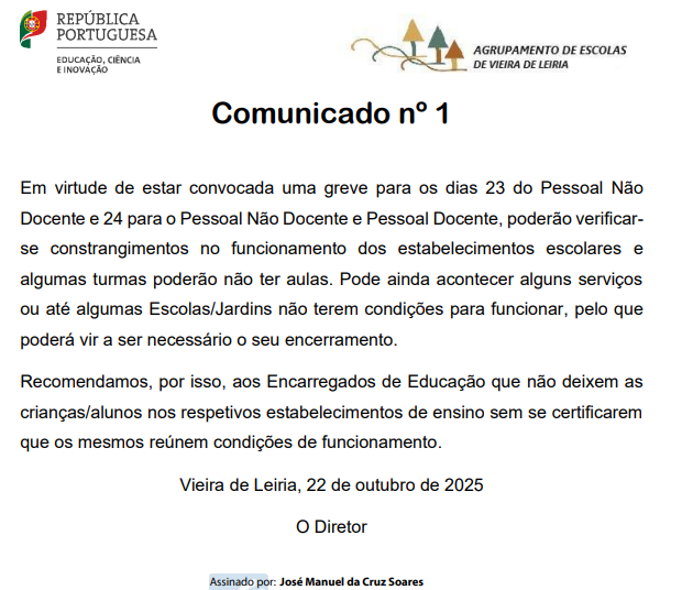 Comunicado 1