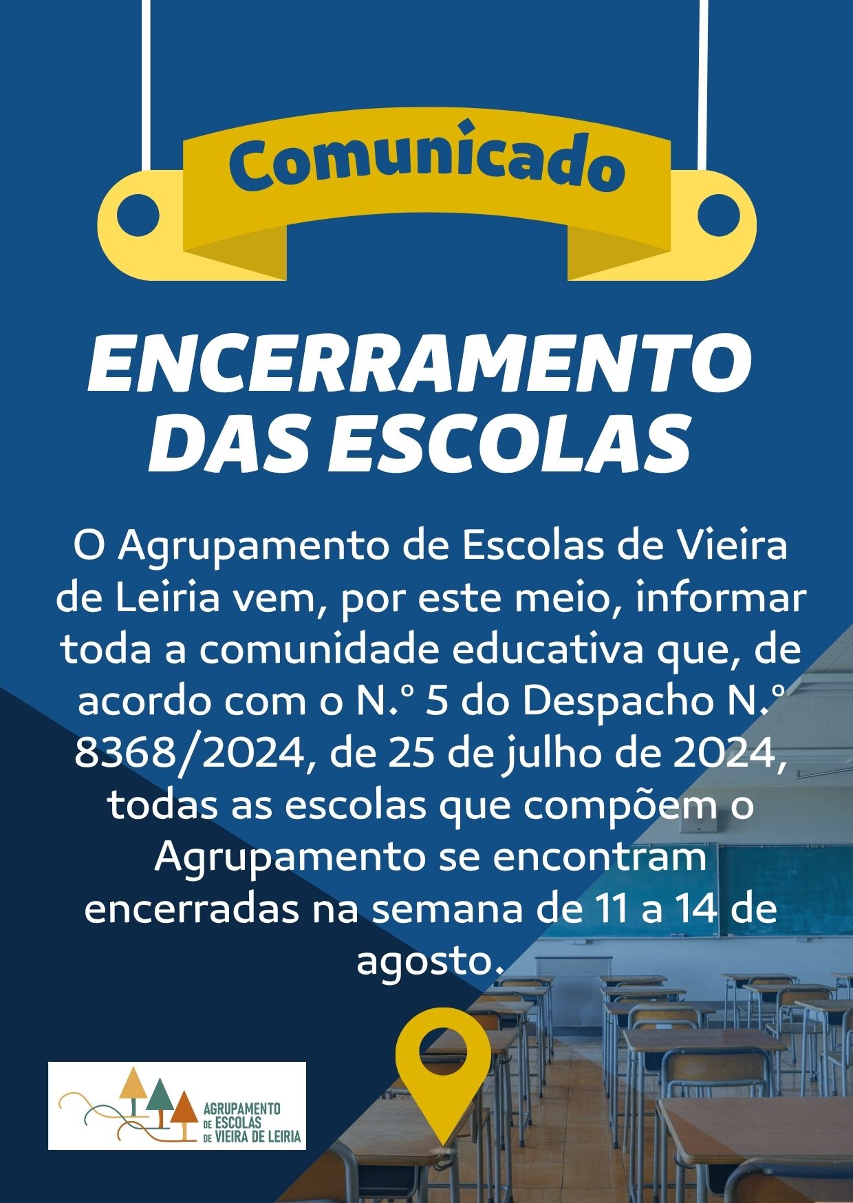 ENCERRAMENTO DAS ESCOLAS